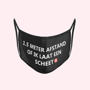 1.5 meter afstand | Mondkapje