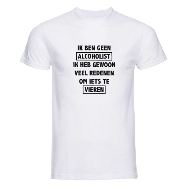 Ik ben geen alcoholist | T-shirt