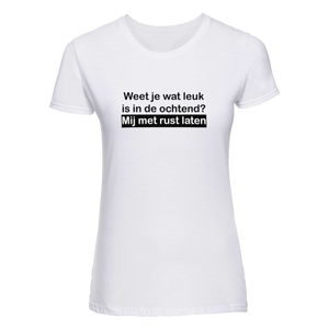 Ochtendhumeur | Dames t-shirt | Maat M