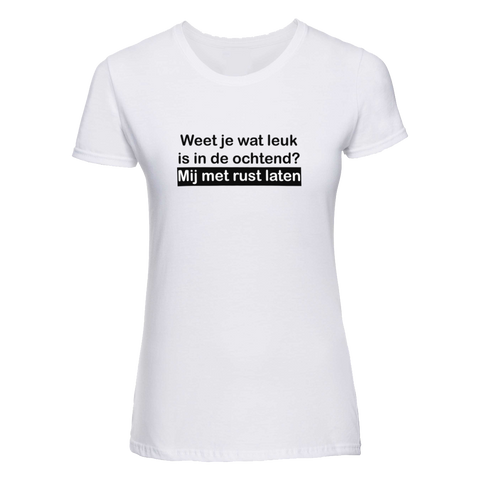 Ochtendhumeur | Dames t-shirt | Maat M