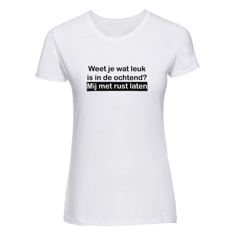 Ochtendhumeur | Dames t-shirt | Maat S