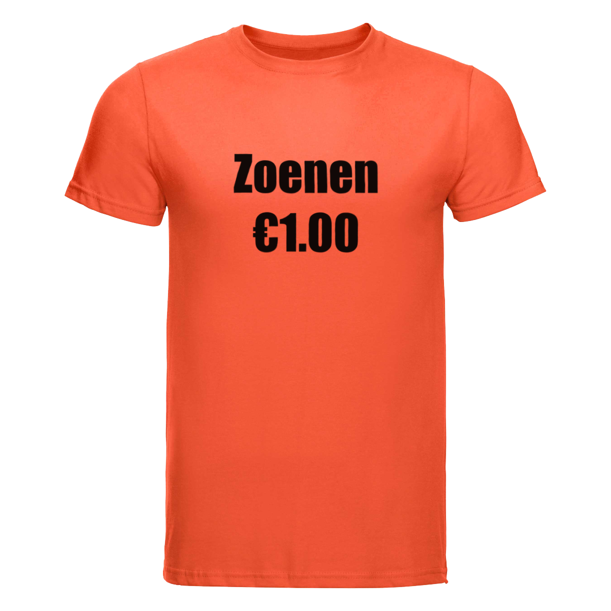 Zoenen 1 euro | Koningsdag t-shirt