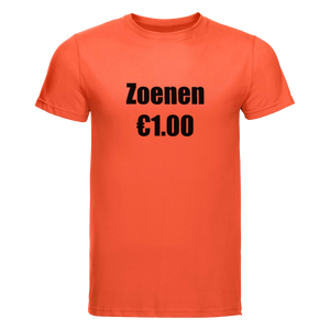 Zoenen 1 euro | Koningsdag t-shirt