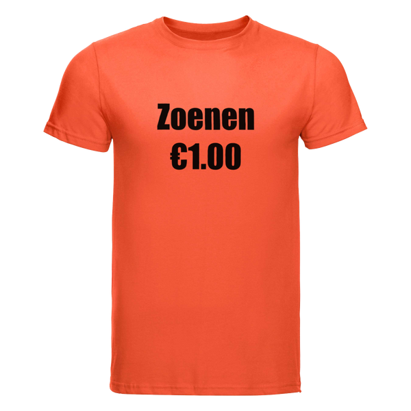 Zoenen 1 euro | Koningsdag t-shirt