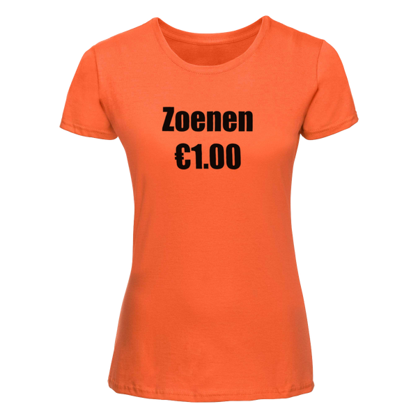 Zoenen 1 euro | Koningsdag t-shirt