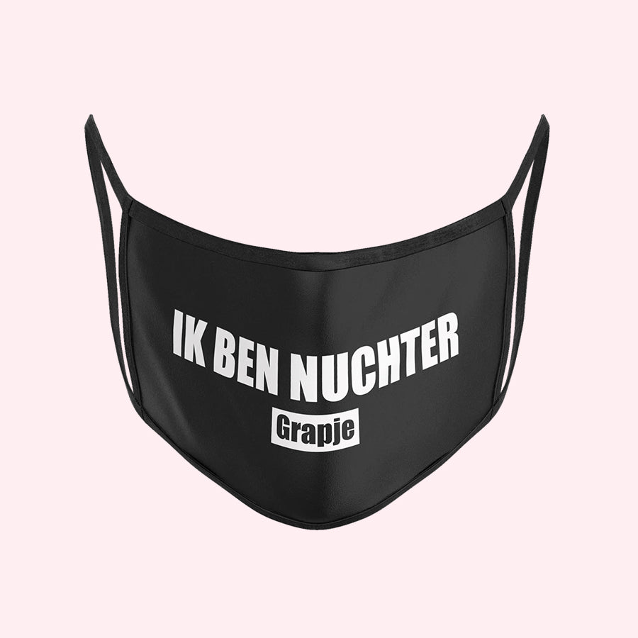 Ik ben nuchter | Mondkapje